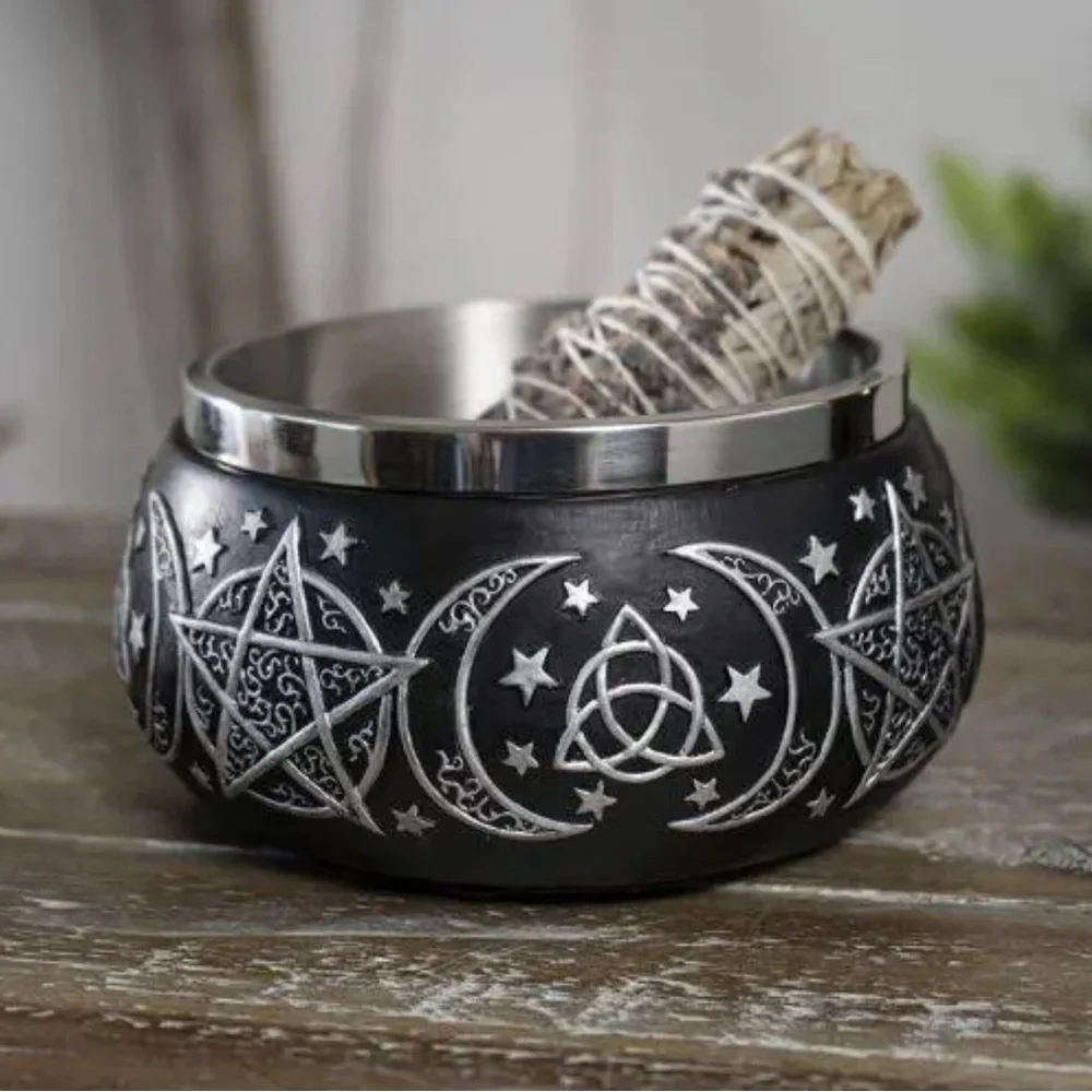 Triple Moon Smudge Bowl